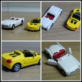 Carrinhos de Coleção - 2 Miniaturas Corvette e Opel - Maisto